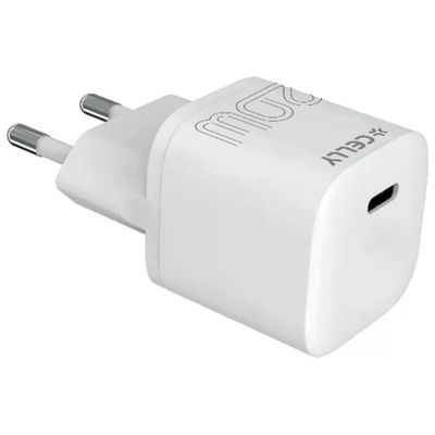 Celly UltraCompact TC 1 Caricatore USB-C PD 20W Bianco Celly UltraCompact TC 1 Caricatore USB-C PD 20W Bianco