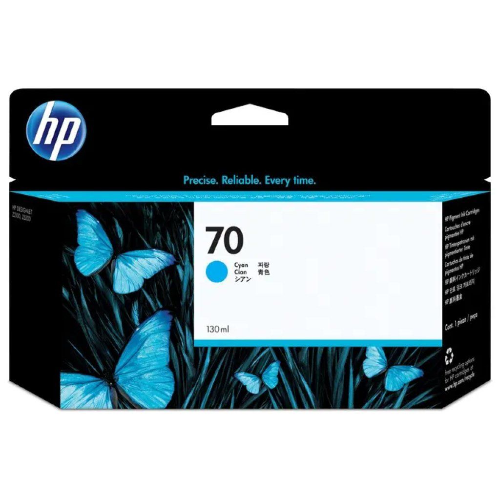 HP 70 C9452A Cartuccia Originale Ciano da 130 ml HP 70 C9452A Cartuccia Originale Ciano da 130 ml