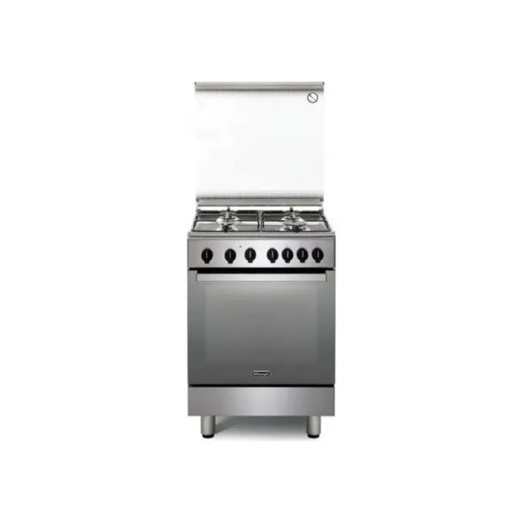 DELONGHI De'Longhi DGX 64 LSG Cucina a Gas 4 Fuochi 60 cm Forno a Gas Statico 71 L Grill Elettrico Valvola