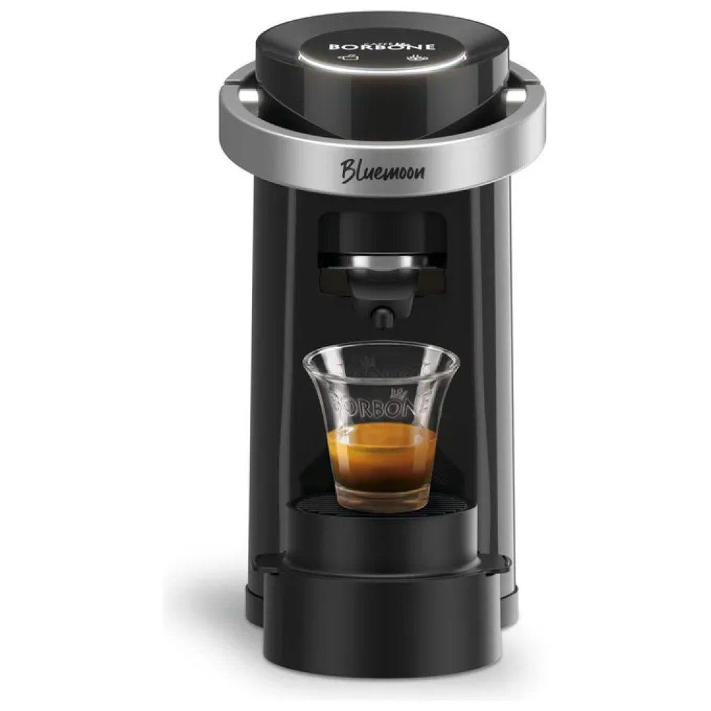 Caffè Borbone Bluemoon – Macchina da caffè per cialde ESE 44 mm, 650 W, nera