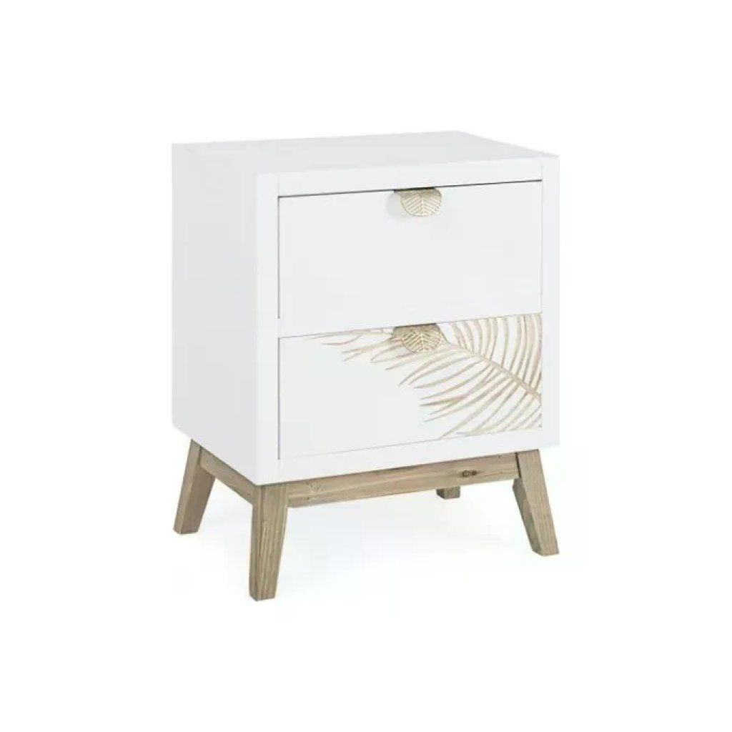 Tvilum Nova comodino a 2 cassetti, finitura Jackson Hickory, 40,2 x 48,2 x 34 cm