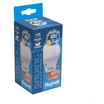 Beghelli Lampadina LED a Goccia 9W E27 CCT Beghelli Lampadina LED a Goccia 9W E27 CCT