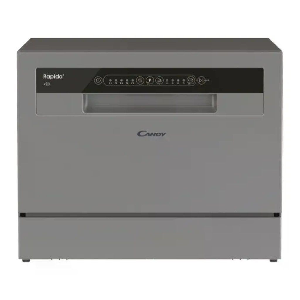 Candy RapidÓ CP 6E51LS Lavastoviglie da Tavolo, 6 Coperti, Inox