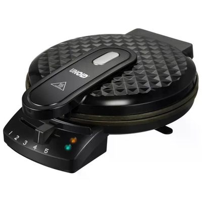 UNOLD Diamond 5 Piastra per Waffle 1200 W, Nera