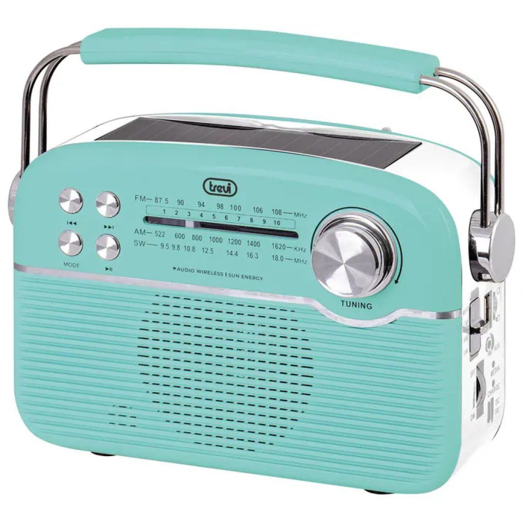 Trevi RA 7F50 BT Radio Portatile Solare Bluetooth Verde Trevi RA 7F50 BT Radio Portatile Solare Bluetooth Verde