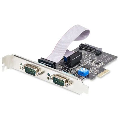 StarTech.com Scheda Seriale PCIe a 2 Porte RS232/RS422/RS485
