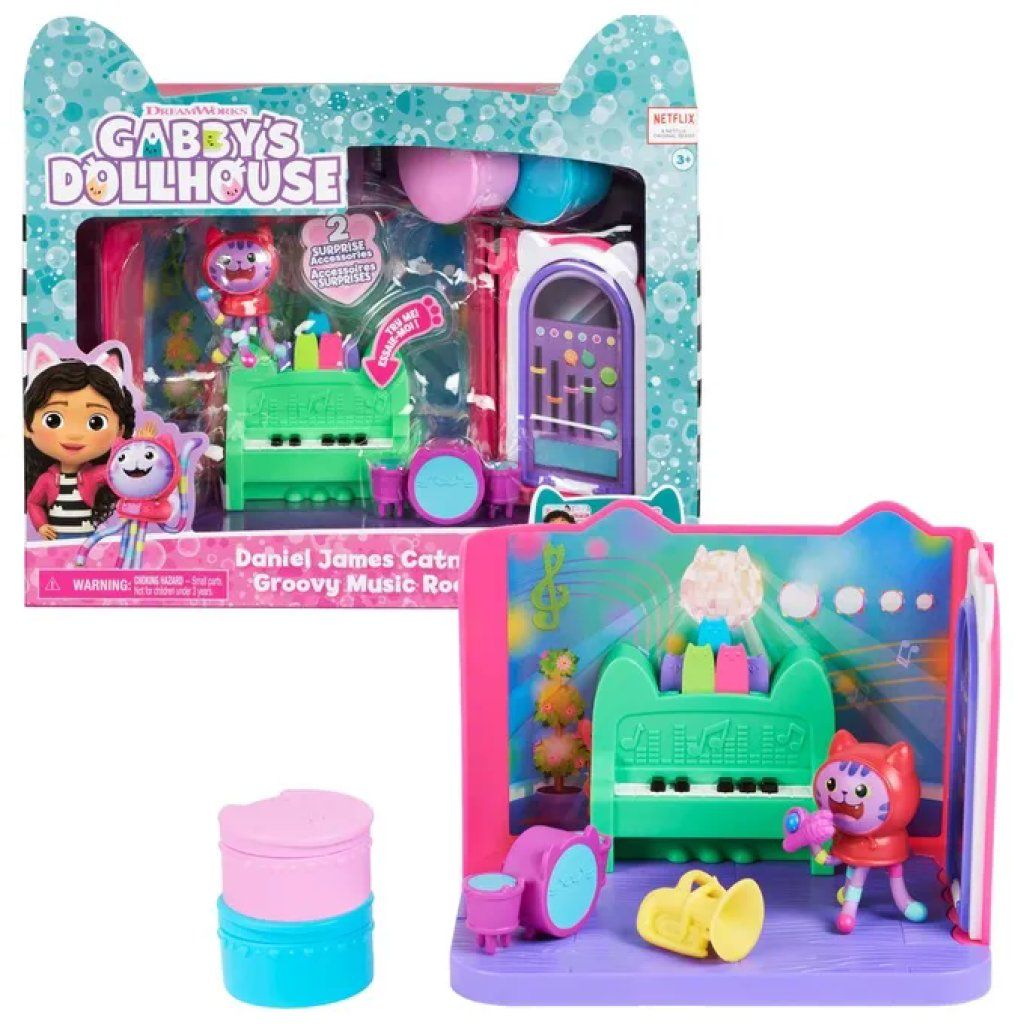 SPIN MASTER Gabby's Dollhouse – Playset Groovy Music Room con DJ Catnip SPIN MASTER Gabby's Dollhouse – Playset Groovy Music Room con DJ Catnip