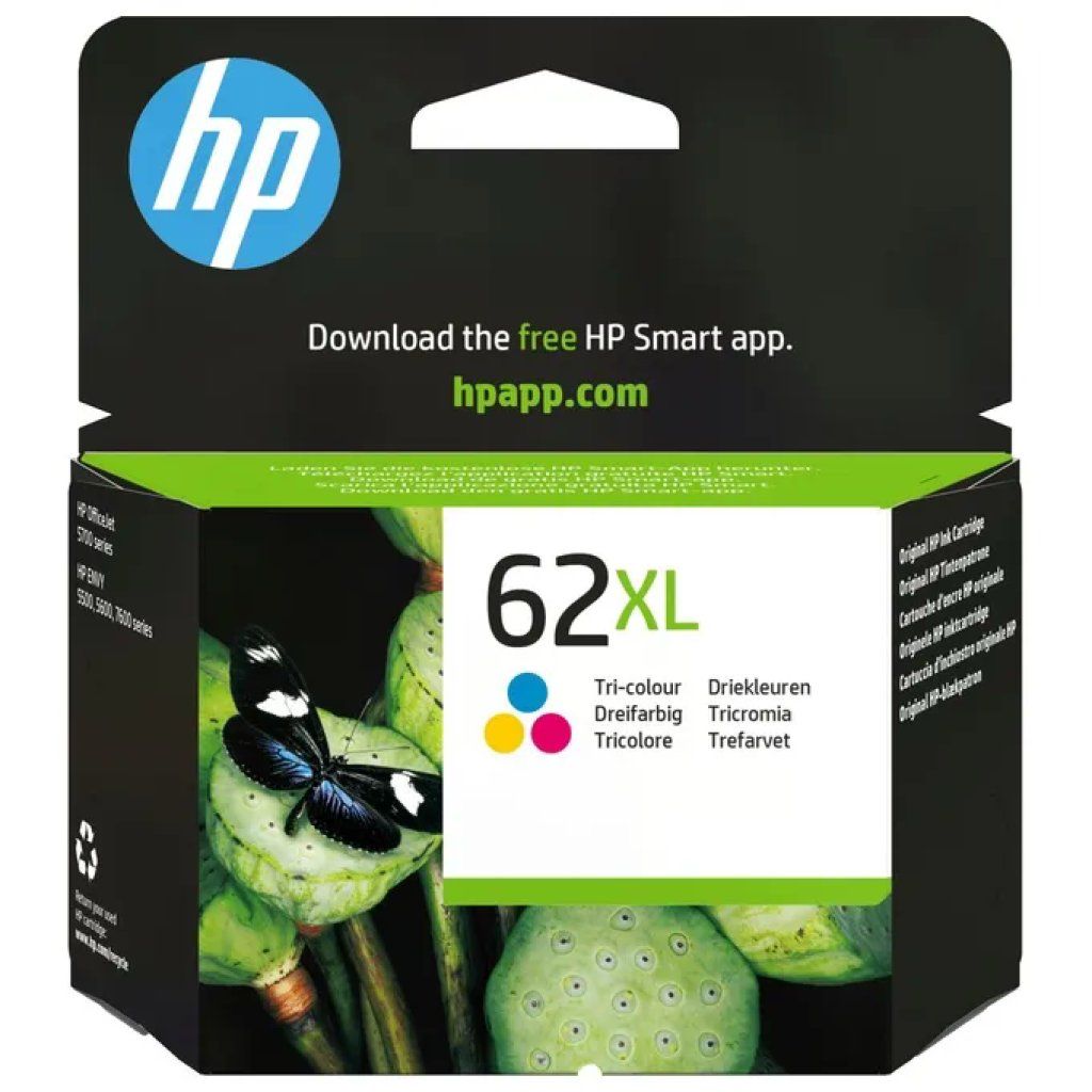 HP Cartuccia originale HP 62XL Tricromia ad alta capacità