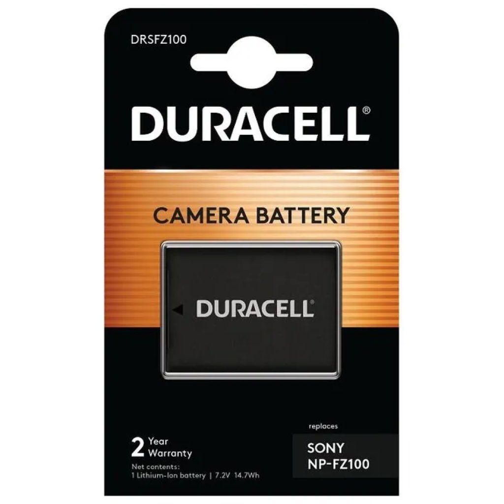 Duracell DRSFZ100 Batteria Li-Ion per Fotocamera Sony, 2040 mAh, 7,2 V