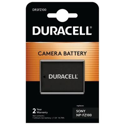 Duracell DRSFZ100 Batteria Li-Ion per Fotocamera Sony, 2040 mAh, 7,2 V