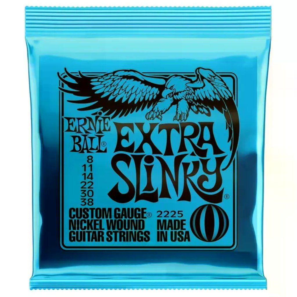 Ernie Ball 2225 Extra Slinky – Corde per chitarra elettrica, scalatura 8-38