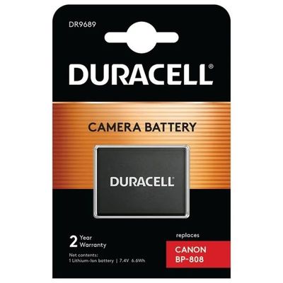 Duracell DR9689 Batteria Li-Ion per Canon BP-808, 7,4 V, 900 mAh