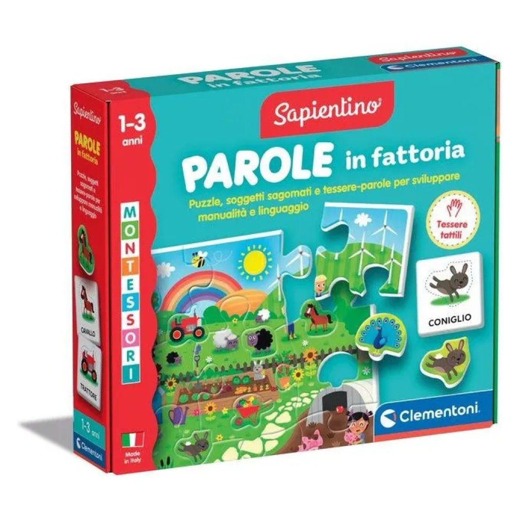 Clementoni Sapientino Baby Montessori – Parole in fattoria Clementoni Sapientino Baby Montessori – Parole in fattoria