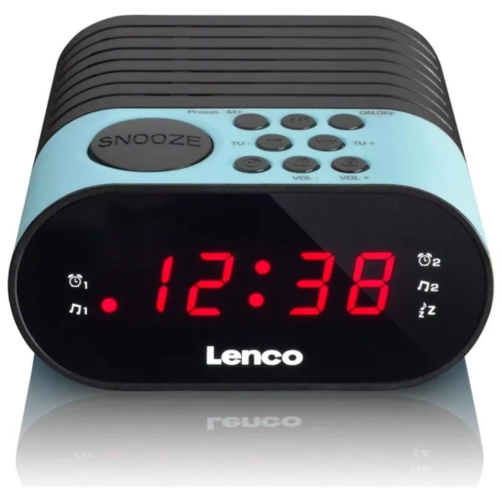 Lenco CR-07 Radiosveglia Digitale FM Nero e Blu Lenco CR-07 Radiosveglia Digitale FM Nero e Blu