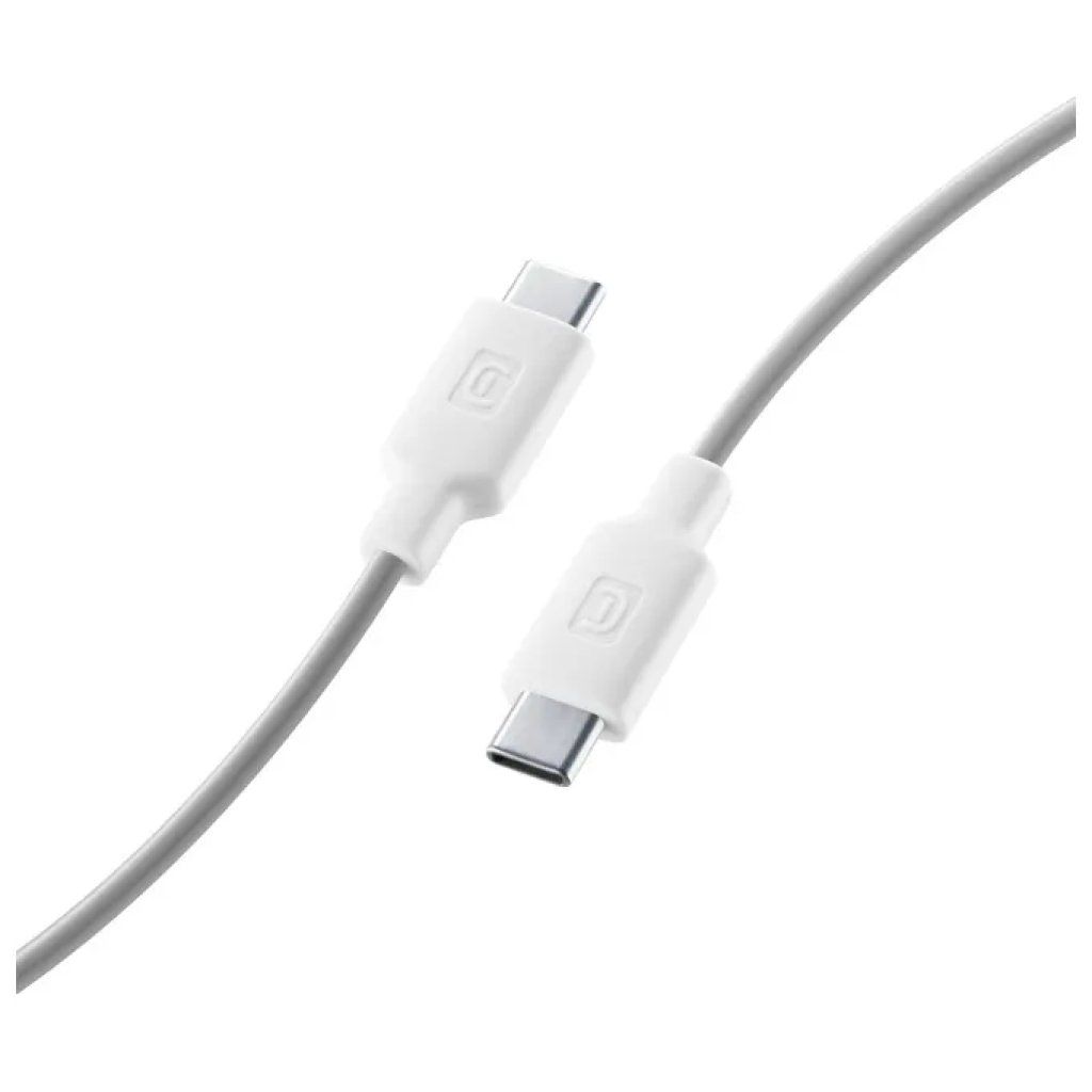 Cellularline Stylecolor – Cavo USB-C a USB-C 1 m, 60 W, bianco Cellularline Stylecolor – Cavo USB-C a USB-C 1 m, 60 W, bianco