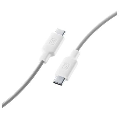Cellularline Stylecolor cavo USB-C a USB-C 1 m, 60 W, bianco
