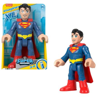 FISHER PRICE Fisher-Price Imaginext DC Super Friends Superman XL, action figure snodabile 25,4 cm