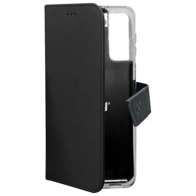 Celly Wally Custodia a Libro Nera per Samsung Galaxy S22 5G