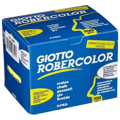 Giotto Robercolor Gessetti Gialli, Confezione da 100