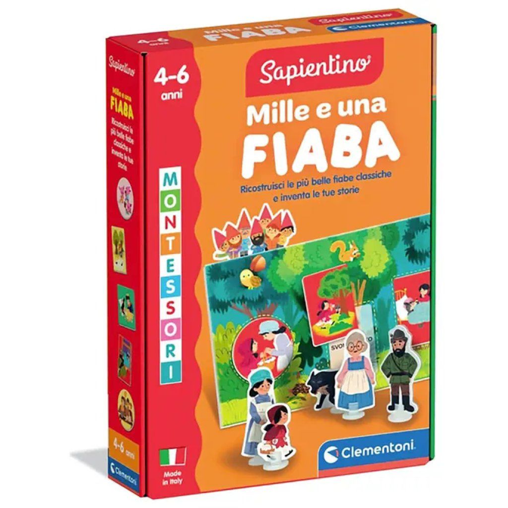 Clementoni Sapientino Montessori Mille e Una Fiaba, gioco educativo 4-6 anni Clementoni Sapientino Montessori Mille e Una Fiaba, gioco educativo 4-6 anni