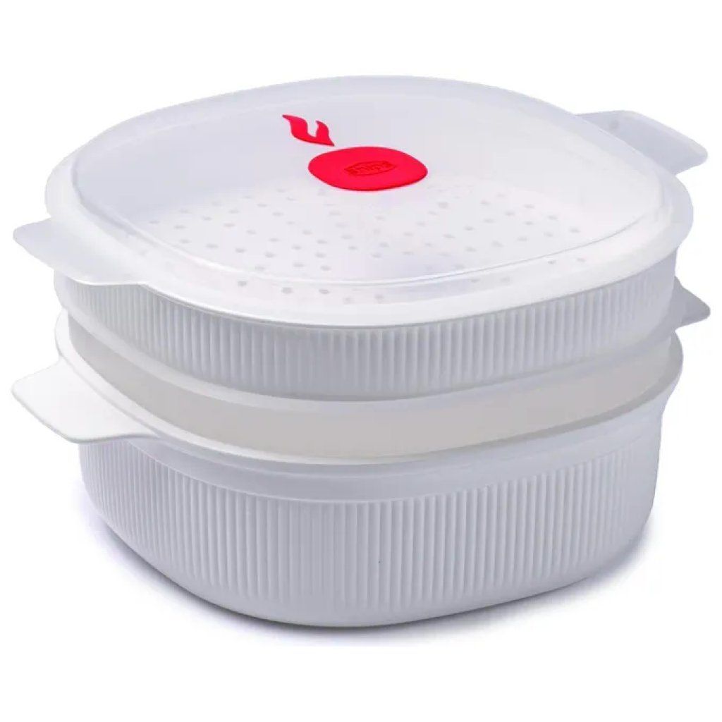 Snips TempoZero Vaporiera per Microonde da 4 L con 2 Cestelli