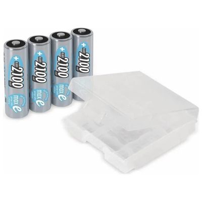 Ansmann MaxE Batterie Ricaricabili AA NiMH 2100 mAh, Confezione da 4 Ansmann MaxE Batterie Ricaricabili AA NiMH 2100 mAh, Confezione da 4