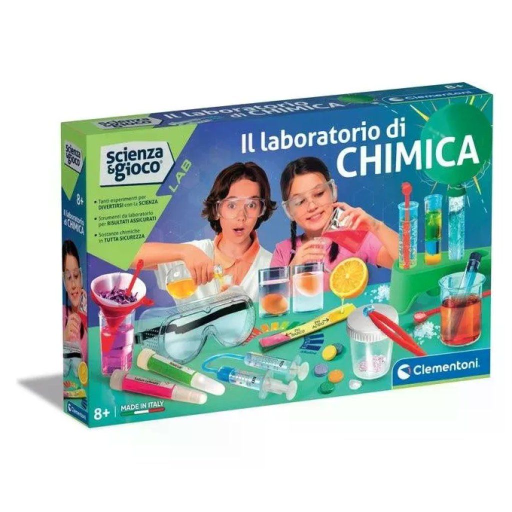 Clementoni Scienza e Gioco – Laboratorio di Chimica per Bambini 8+