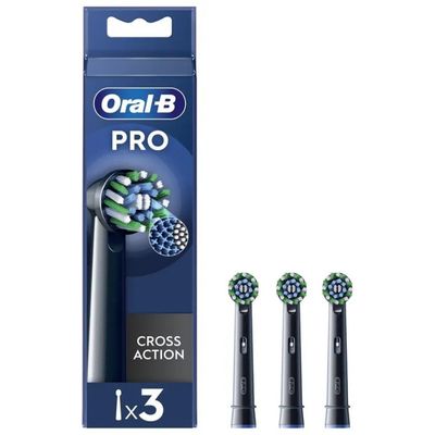 Oral-B Pro Cross Action Black – 3 Testine di Ricambio Oral-B Pro Cross Action Black – 3 Testine di Ricambio