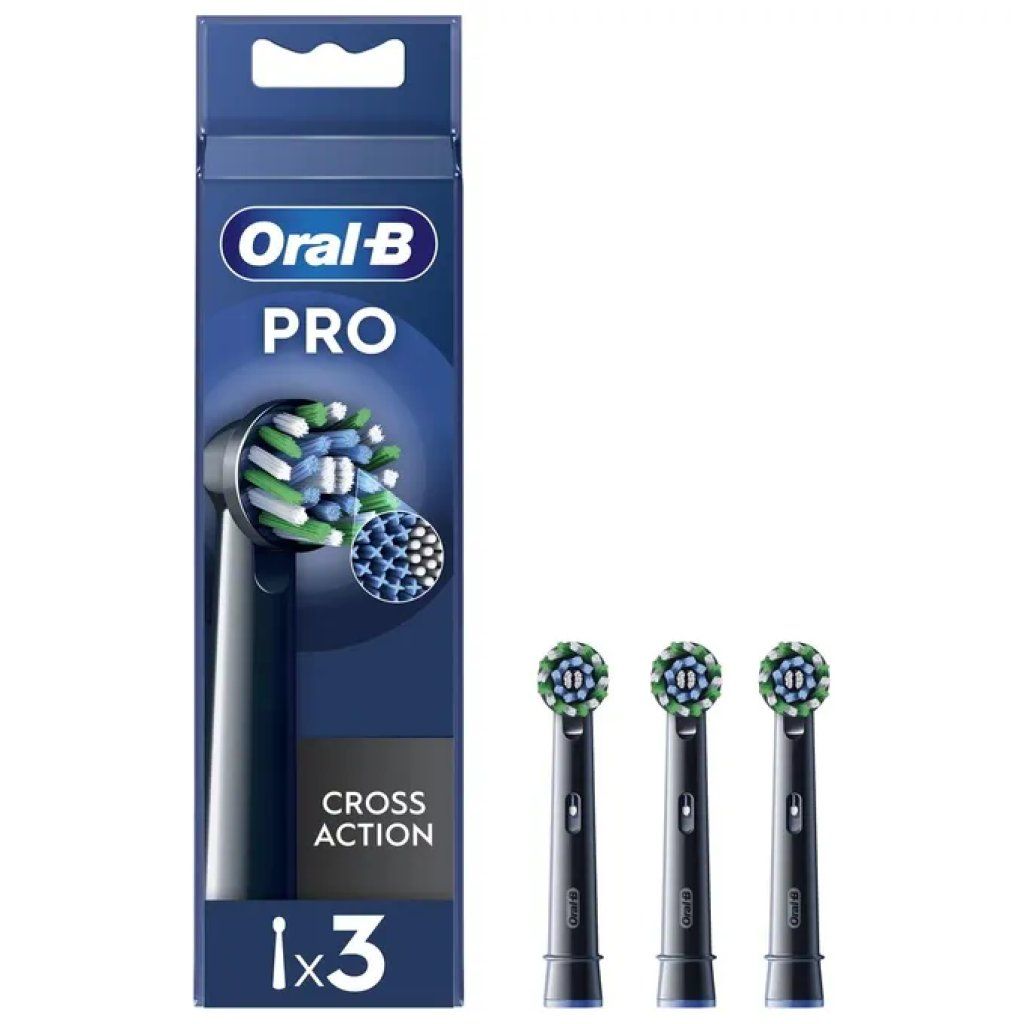 Oral-B Pro Cross Action Black – 3 testine di ricambio Oral-B Pro Cross Action Black – 3 testine di ricambio
