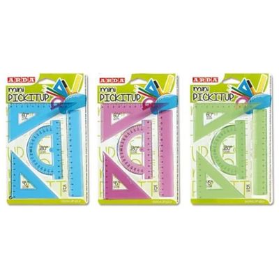 ARDA UNI Mini Set da Disegno Geometrico, 4 Pezzi, 12 cm