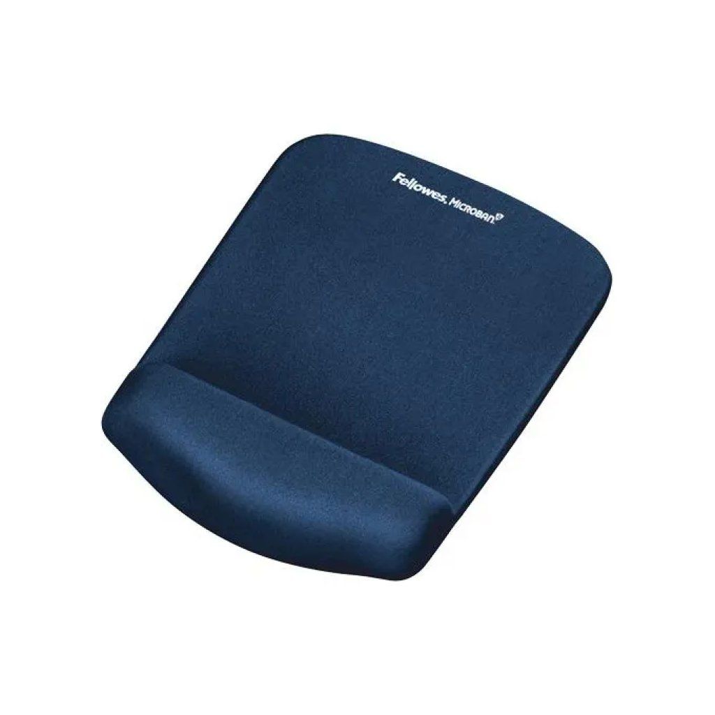 Fellowes PlushTouch Tappetino Mouse con Poggiapolsi Blu Fellowes PlushTouch Tappetino Mouse con Poggiapolsi Blu