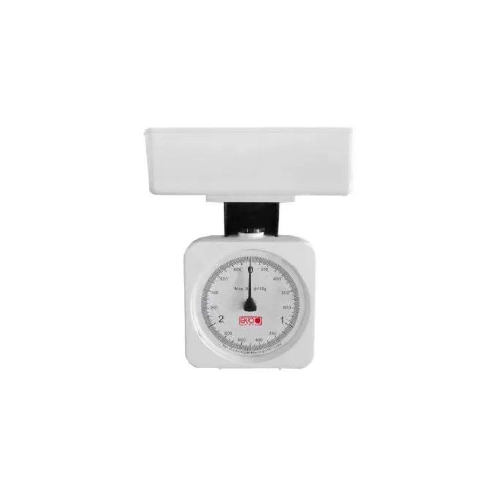 Kaufgut Eva 033022 Bilancia da Cucina Meccanica Bianca, 3 kg