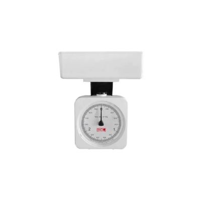 Kaufgut Eva 033022 Bilancia da Cucina Meccanica Bianca, 3 kg