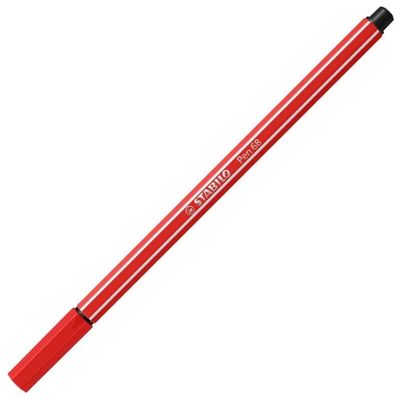 STABILO Pen 68, set da 10 pennarelli carminio con punta da 1 mm