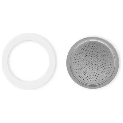 Bialetti 0800410 Kit Guarnizione e Piastrina per Caffettiere 1-2 Tazze Bialetti 0800410 Kit Guarnizione e Piastrina per Caffettiere 1-2 Tazze