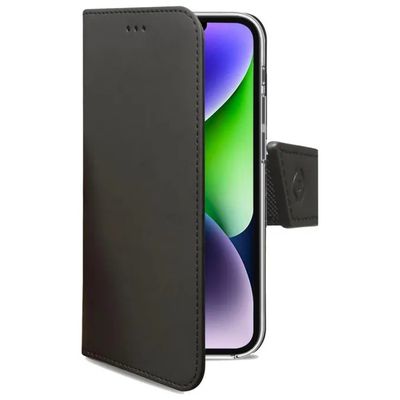 Celly Wally Case a Portafoglio per iPhone 14 Plus, Nero