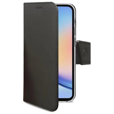 Celly Wally1036 Custodia a Libro Nera per Samsung Galaxy A34 5G