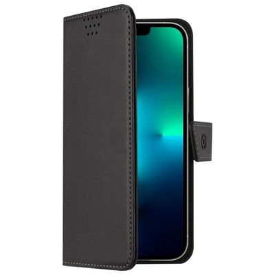 Celly WallyMag – Custodia portafoglio MagSafe per iPhone 13, nera