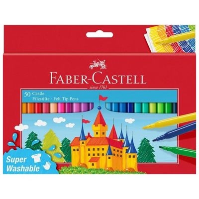FABER CASTELL Faber-Castell Il Castello – Set di 50 pennarelli a punta fine