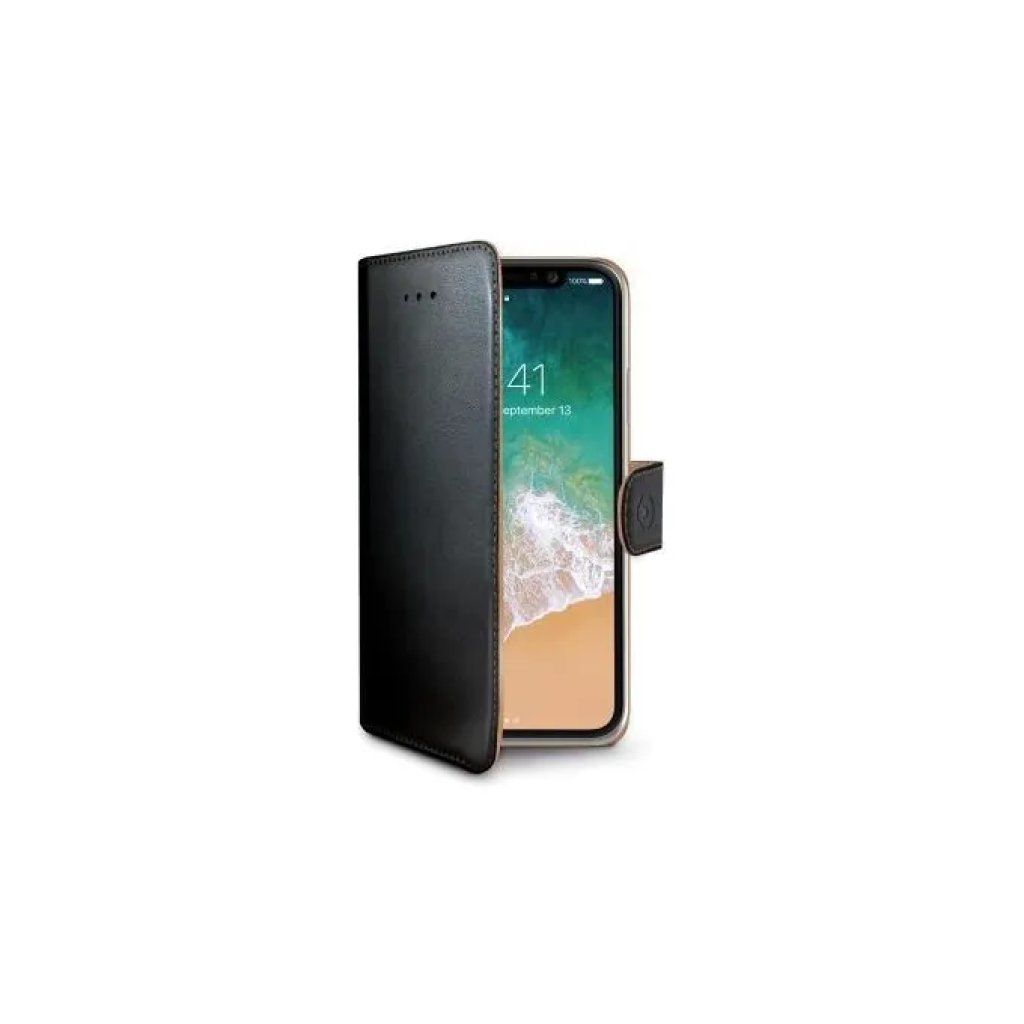 Celly WALLY900 – Custodia a libro nera per iPhone X e XS