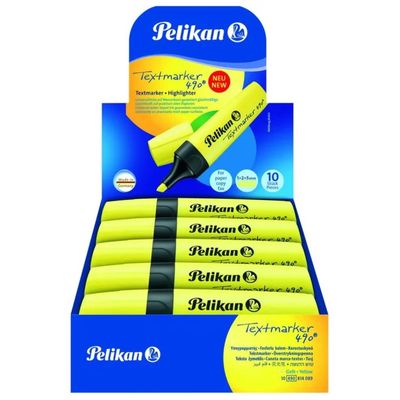 Pelikan Textmarker 490 – 10 evidenziatori gialli