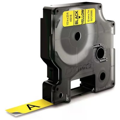DYMO Nastro DYMO D1 Standard nero su giallo, 12 mm x 7 m DYMO Nastro DYMO D1 Standard nero su giallo, 12 mm x 7 m