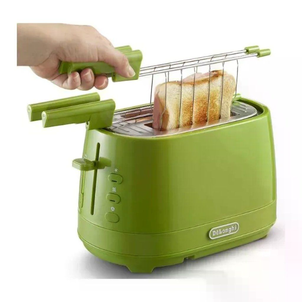 DELONGHI De’Longhi CTLAP2203.GR Tostapane Verde a 2 Fette, 550 W