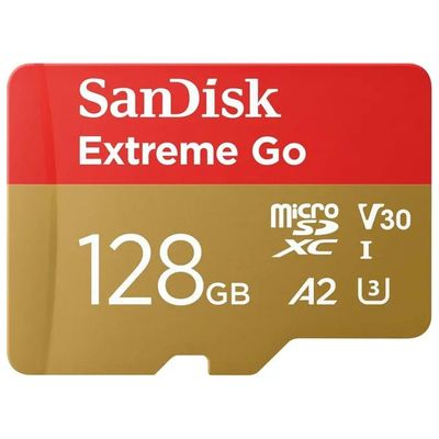 SanDisk SDSQXGN-128G-GN6MN Extreme GO Scheda di memoria microSDXC 128 GB A2 UHS-I U3 V30 240 MB SanDisk SDSQXGN-128G-GN6MN Extreme GO Scheda di memoria microSDXC 128 GB A2 UHS-I U3 V30 240 MB