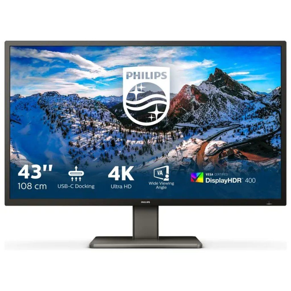 Philips 439P1/00 Monitor 43” 4K UHD VA HDR400 USB-C