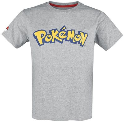 DIFUZED T-shirt Pokémon Logo donna grigia – Taglia XL