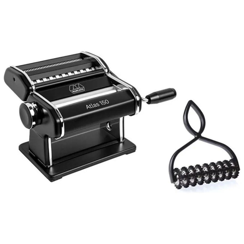 Marcato Atlas 150 macchina manuale per pasta nera con Pasta-Bike