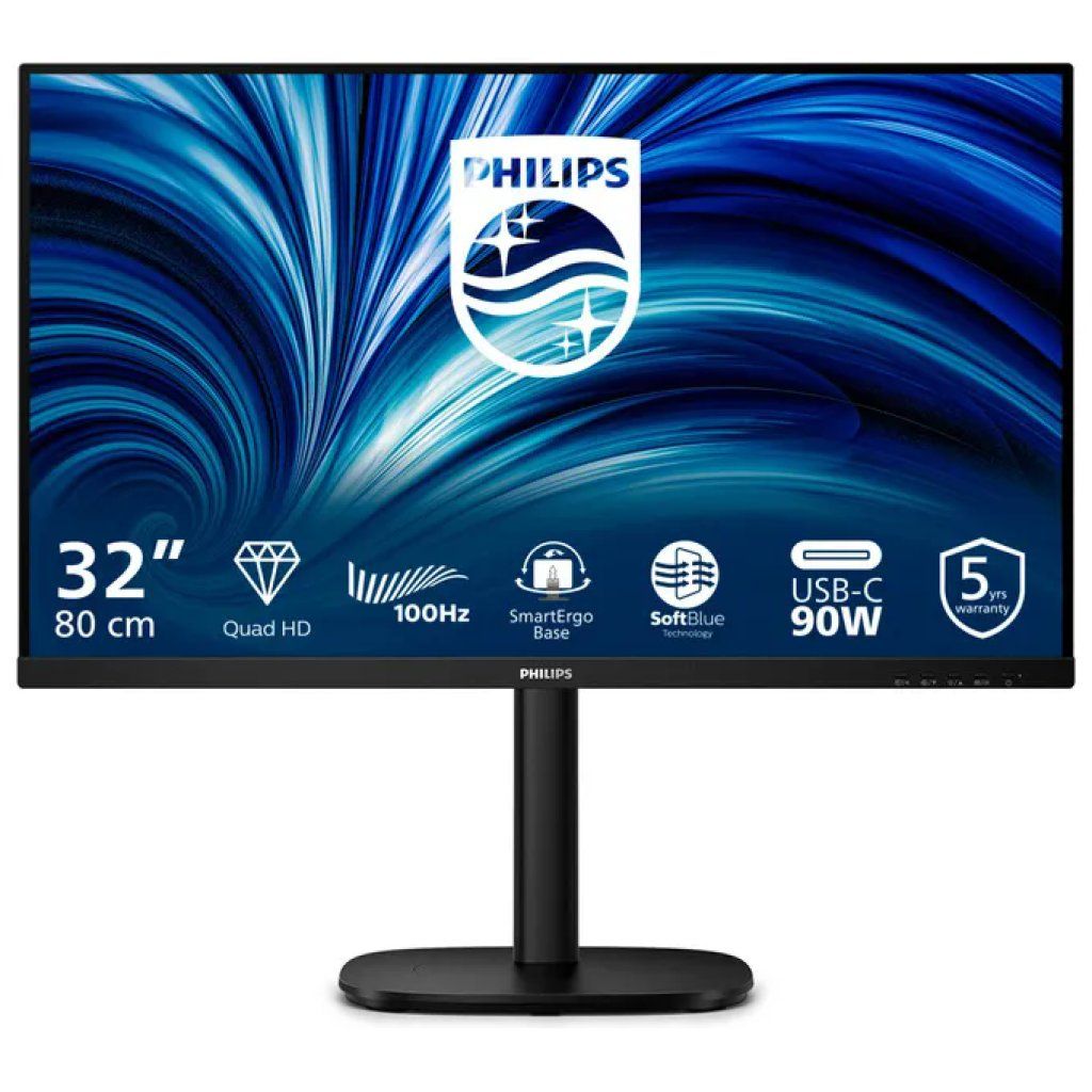 Philips 32B2U3601-00 Monitor 31,5” Quad HD IPS 100 Hz con USB-C 90 W