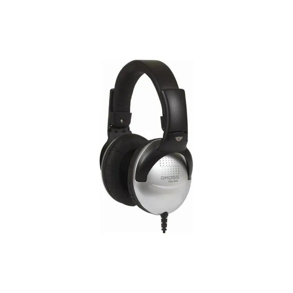 Koss UR29 – Cuffie circumaurali cablate, nero e argento