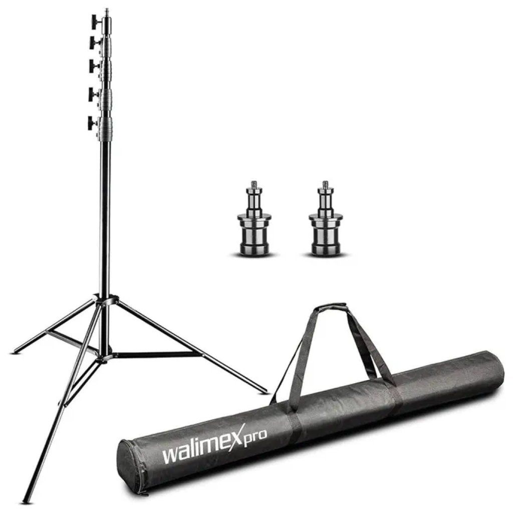Walimex pro AIR Jumbo 600 – Stativo per luci in alluminio, altezza 600 cm, portata 22,5 kg